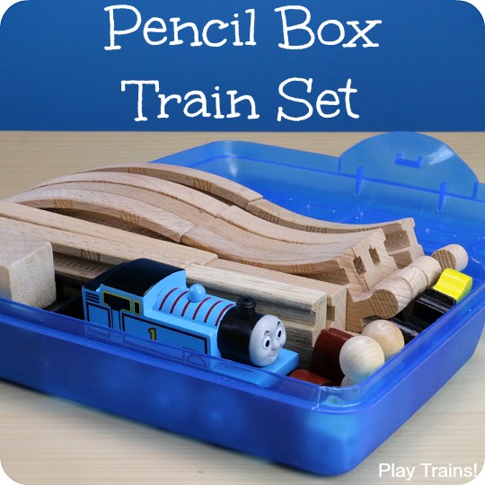 Pencil Box Portable Train Set